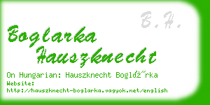 boglarka hauszknecht business card